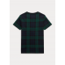 Polo Ralph Lauren Green Plaid Polo Bear Tee